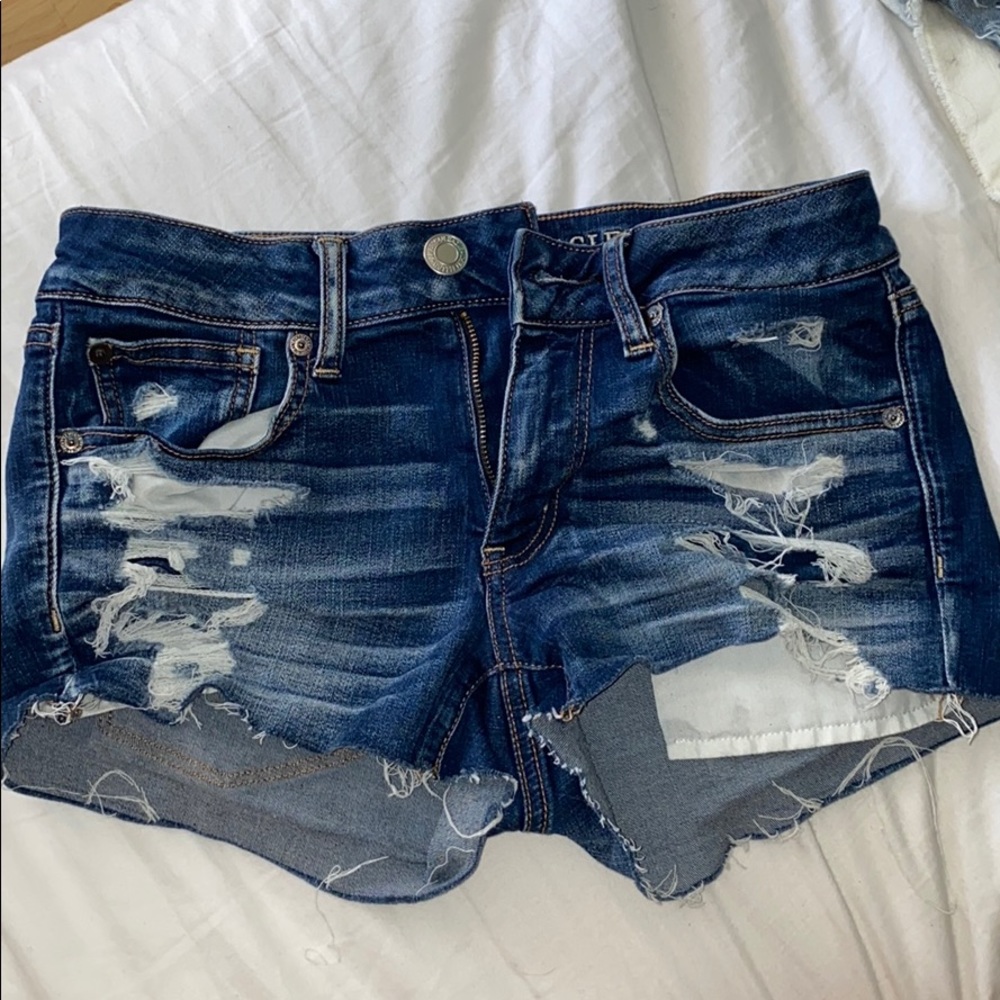Jean shorts | slightly worn | 6 | super stretch |
